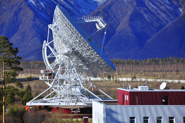 RT-32 radiotelescope in the Badary observatory. Photographer: S. Serzhanov